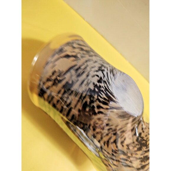 Murano Hand Blown Folded Glass Centerpiece Bowl 9 1/2" x  5 1/2" - Picture 10 of 12